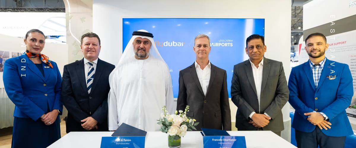 Flydubai and Dubai Airports sign agreement at the Dubai Airshow to strengthen financial efficiency