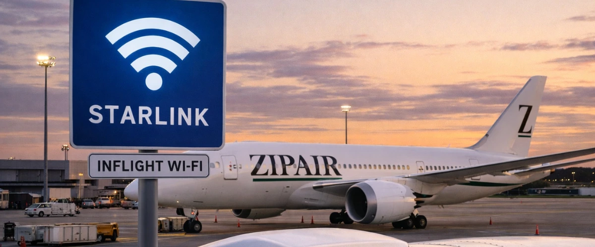 ZIPAIR Launches Asia’s First Commercial Flight with Starlink Inflight Wi-Fi