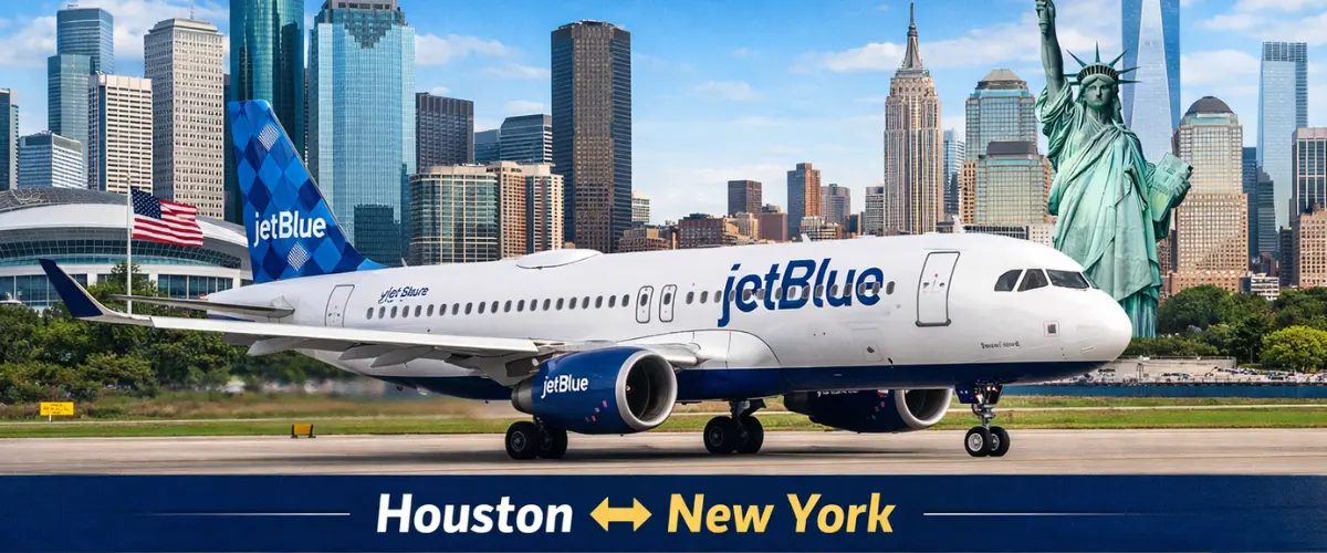 JetBlue Adds Nonstop Service Between Houston and New York