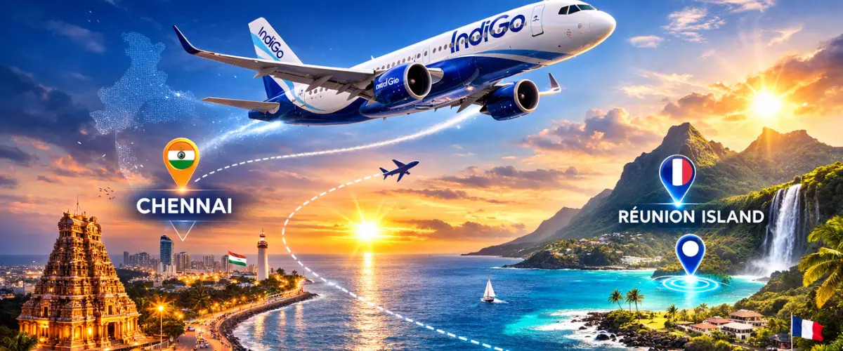 IndiGo Announces Non-stop Connectivity Between Chennai and Réunion Island from 29 April 2026