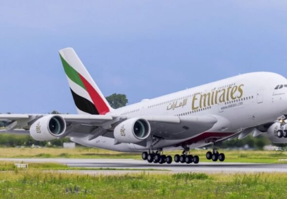 Emirates flight EK789 touches down in Accra for the first time