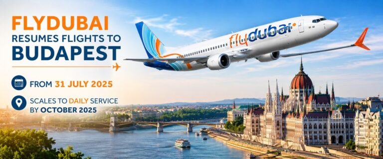 Flydubai resumes flights to Budapest from 31 July, scales to daily service by October